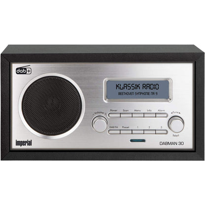IMPERIAL DABMAN 30 - DAB+ Radio (digital radio, DAB+/DAB/FM, AUX-in, 3 station presets) - black