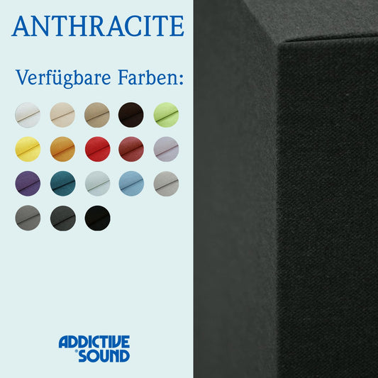 Addictive Sound Premium Acoustic Panels - Sound Absorbers - Acoustic Panel with dimensions 100x50x11 cm - Acoustic Elements - Anthracite