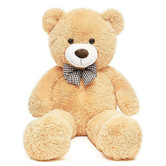 SNOWOLF 110cm Giant Teddy Bear Plush Toy, huge plush bear cute bear stuffed animal for girls and children (1.1m Light brown)