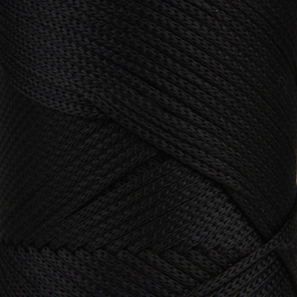 5 skeins of Sensy Premium 2mm 230m polyester rope, 100% polypropylene macrame cord 2mm crochet bag macrame rope crochet yarn gift for knitting (Black)
