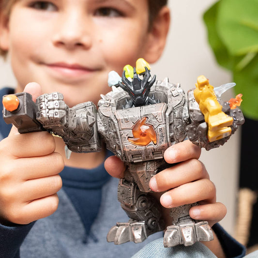 SCHLEICH ELDRADOR Creatures | Master-Robot with Mini Creature 42549 | with moving arms, rotating parts & secret hideaway | Gift idea for kids ages 7+ | 20-piece playset