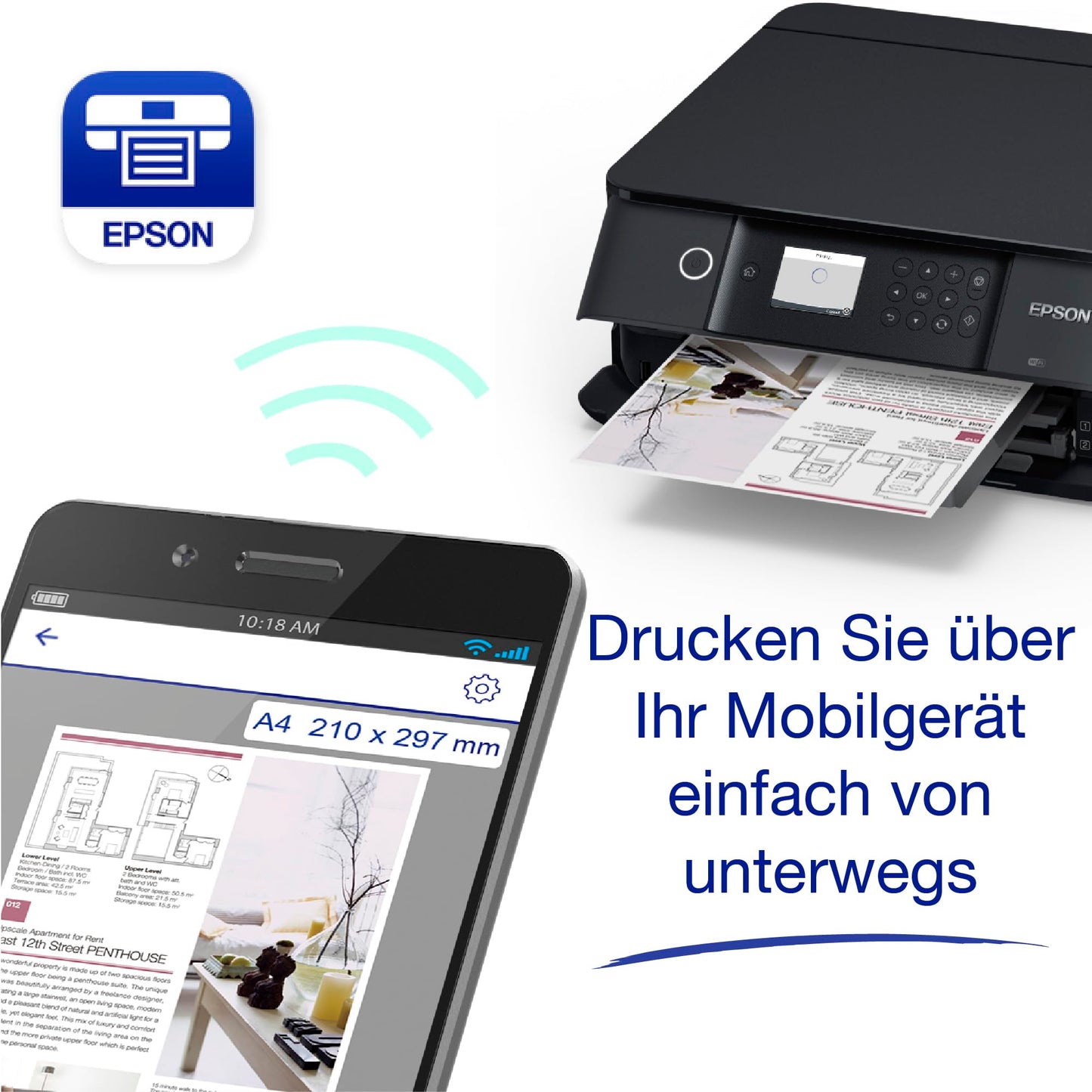 Epson Expression Premium XP-6100 A4 wireless multifunction inkjet printer