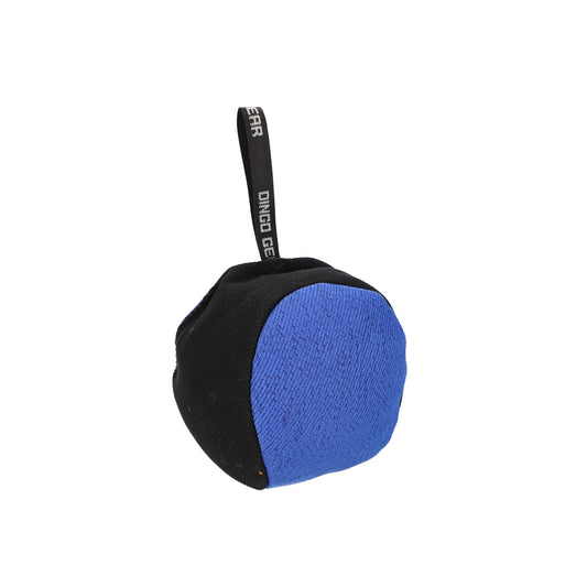 Dingo Gear Training Toy Ball 19 cm Black-Blue with Handle French Material Nylcott Training Game Fetch IGP Obedience S02801