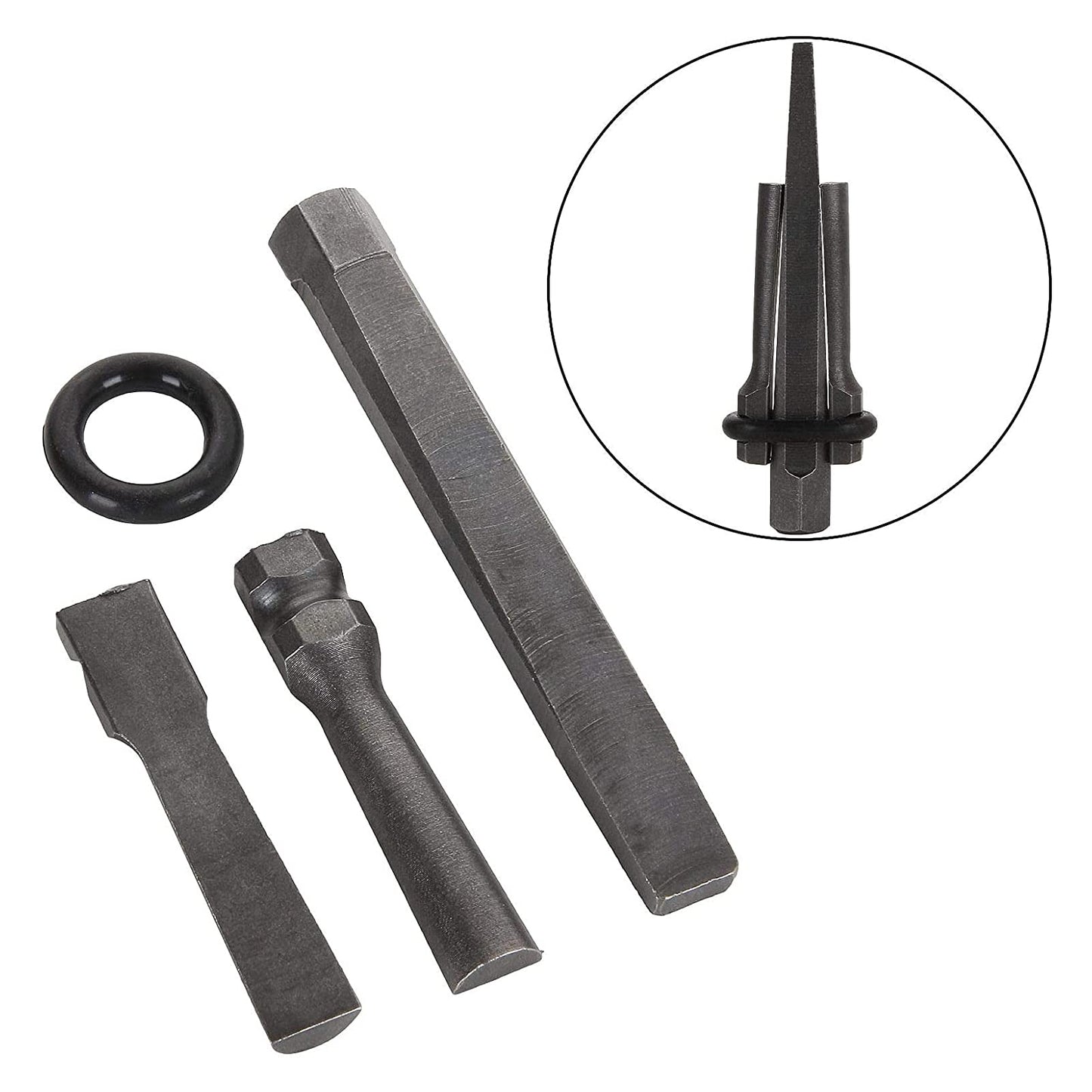 Uadme Stone Splitter, 10 pieces 16mm/0.6 inch Hand Splitters for concrete stone granite marble concrete gneiss sandstone slate, plug and feathers, tools for splitting rocks.