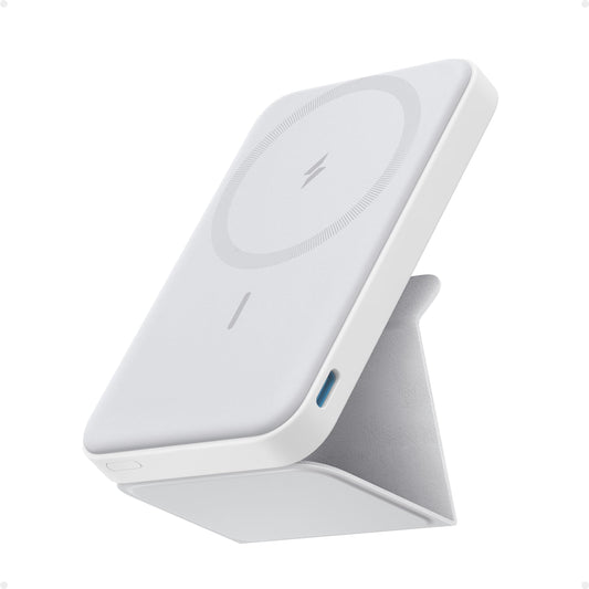 Anchor 622 Magnetic Wireless Power Bank (MagGo), 5000mAh Foldable Magnetic Power Bank with USB-C for iPhone 17/16/15/14/13/12, Dolomites