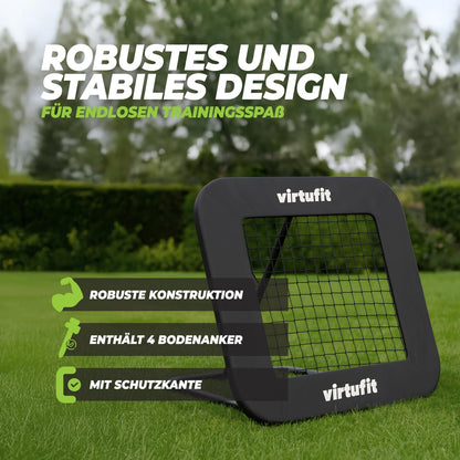 VirtuFit Adjustable Football Rebounder Pro - Kickback - 84 x 84 cm