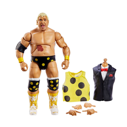 WWE HKP11 - Elite WrestleMania Dusty Rhodes Action Figure, poseable WWE collector's item with accessories, toy gift for kids and fans aged 8 and up.