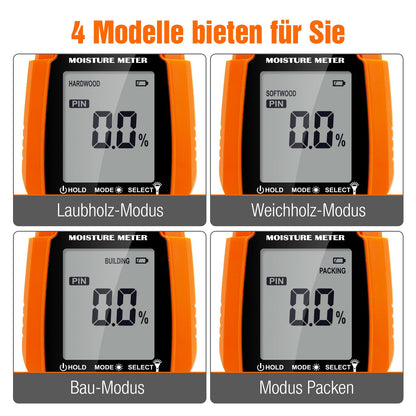Moisture meter wall, moisture meter masonry 2 in 1 two pins & pinless moisture meter for wall and wood measuring device screed concrete plaster building materials basement walls