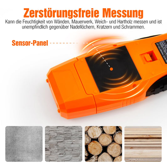 Moisture meter wall, moisture meter masonry 2 in 1 two pins & pinless moisture meter for wall and wood measuring device screed concrete plaster building materials basement walls