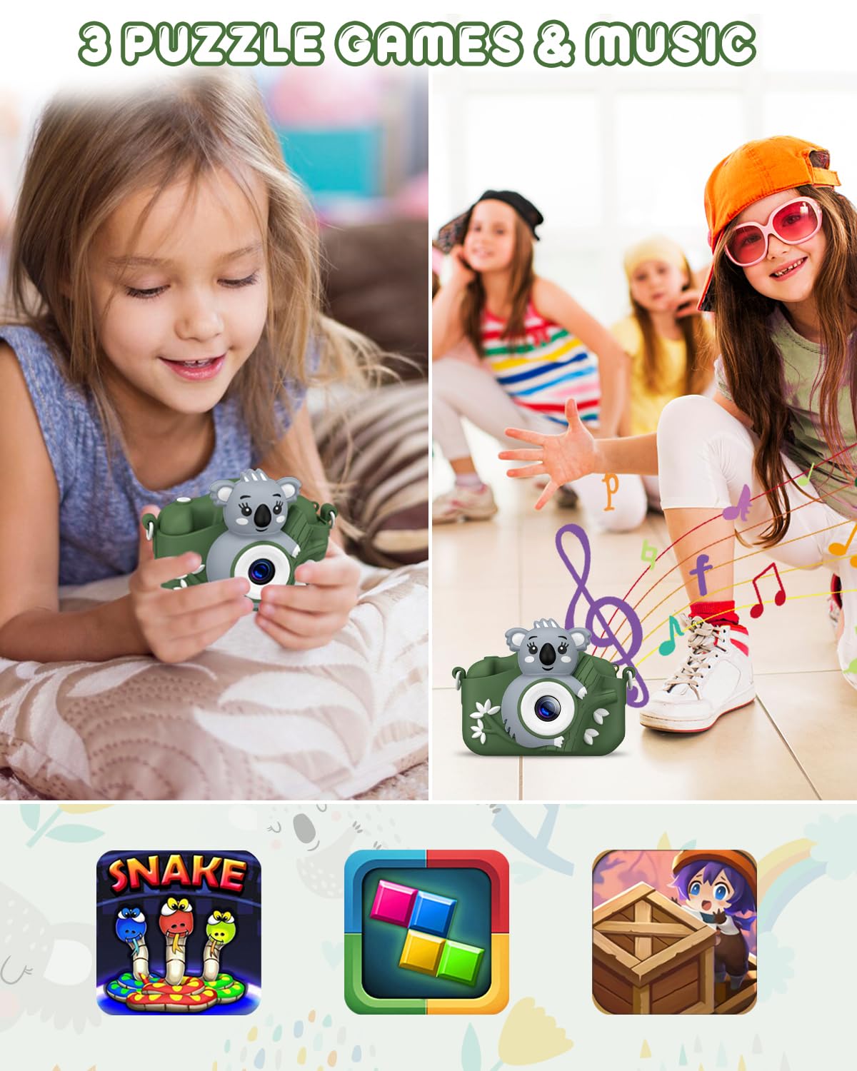 Children's camera, DIAMOOKY camera for kids aged 3-12, perfect Christmas toy for boys and girls.