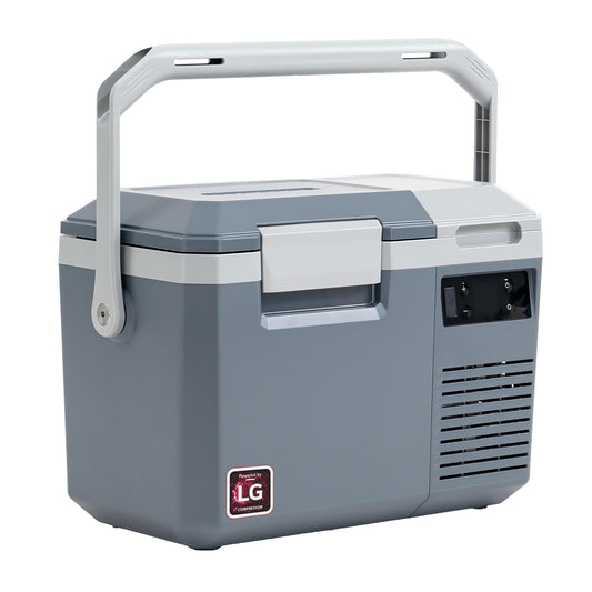 Alpicool LGMP8 8L compressor cooler 12v mini fridge electric camping freezer portable for car, truck, boat, RV with USB port, -20℃-20℃, rechargeable (battery not included)