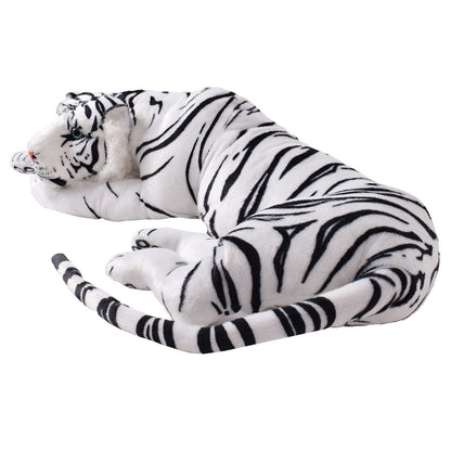 TE-Trend White Tiger Plush Toy XXL Stuffed Animal lying cat Big Cat Predator Decoration Figure Gift Toy 70cm Multicoloured