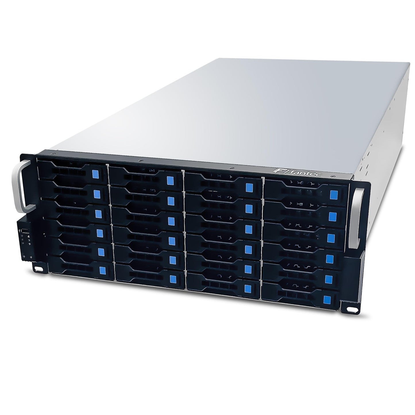 FANTEC 1873 SRC-4240X07 19" 4U 680mm Storage Enclosure (24x SAS/SATA drive bays with 2 status LEDs each, bays for 3.5" and 2.5" drives, USB 2 connection, 2x 80mm fans)