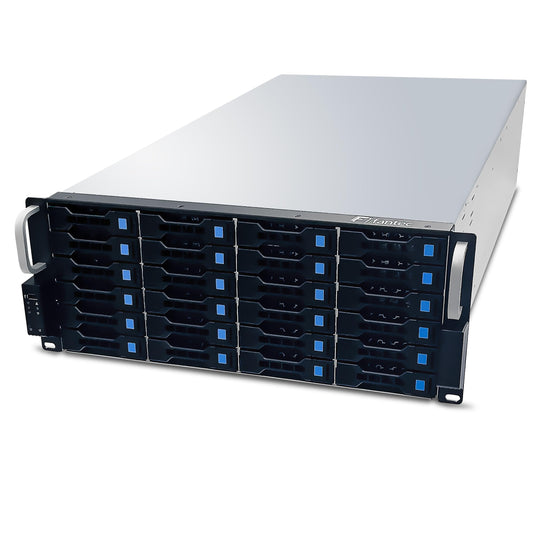 FANTEC 1873 SRC-4240X07 19" 4U 680mm Storage Enclosure (24x SAS/SATA drive bays with 2 status LEDs each, bays for 3.5" and 2.5" drives, USB 2 connection, 2x 80mm fans)