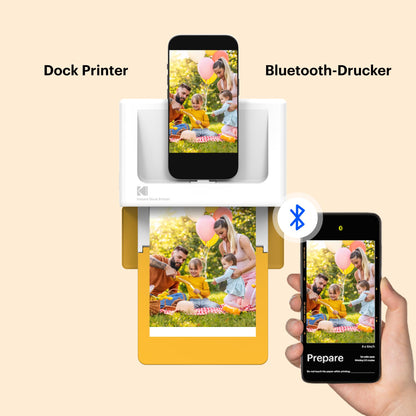 KODAK Dock Plus 4PASS Mobile Photo Printer (4x6") + Pack of 90 Sheets
