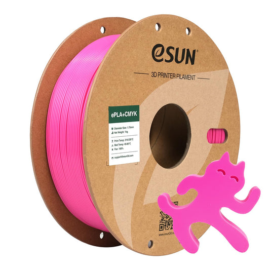 eSUN PLA+ Filament 1.75mm, Lithophane 3D Printer Filament PLA Plus, Accuracy +/- 0.03mm, 1KG Spool (2.2 LBS) CMYK Filament for FDM 3D Printers, Peach