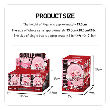 POP MART SKULLPANDA Winter Symphony Series Plush Anime Action Figures Collectible Art Toy Figures Gift 1PC