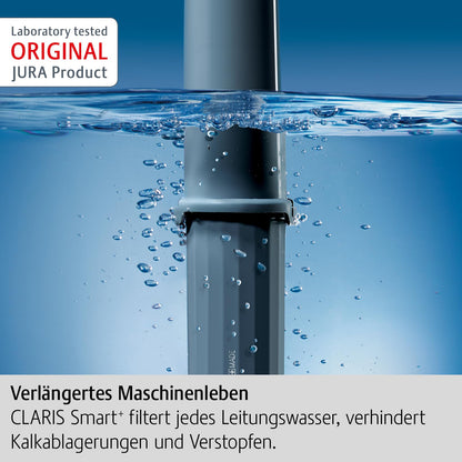 JURA original - CLARIS Smart+ Filter cartridge with automatic filter detection - TÜV-certified hygiene - 4-pack