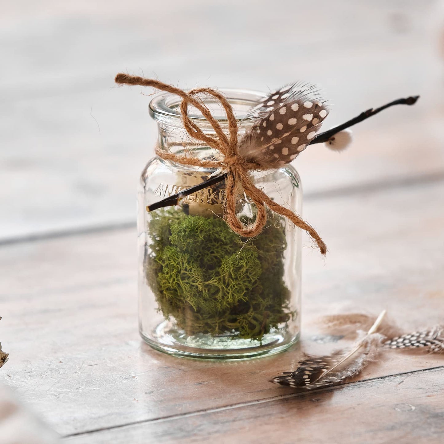 Anchor seasoning empty cork glass, small, 24 empty small spice jars, for filling with spices, herbs or candies, great guest gift, 170ml, embossing