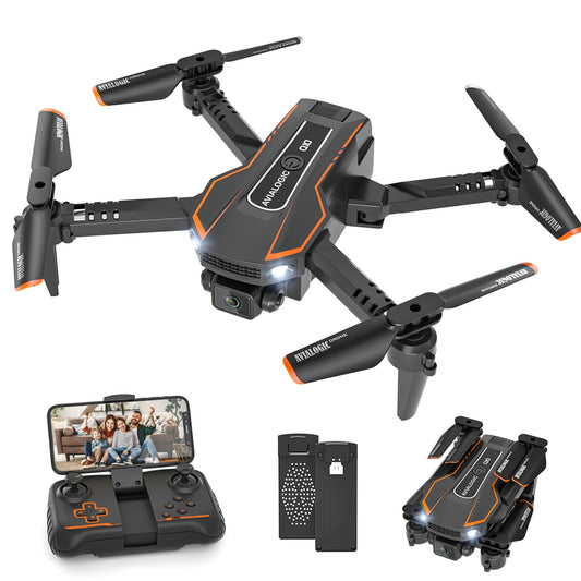 720P HD camera drone for kids, RC quadcopter with headless mode, 3D flip, altitude hold, flight path, toy and gift for boys girls beginners.