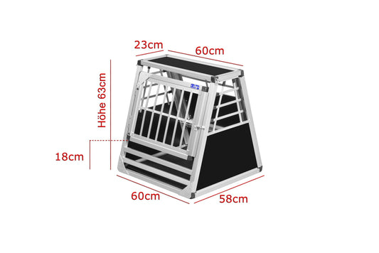 Alpuna Transport box N67 / 58x60x63cm / emergency exit (with bumper protection 60cm)