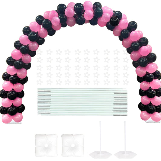 YALLOVE Reusable Balloon Arch, 2.2x3m, Semi-Circular Balloon Arch Kit, Adjustable, for Wedding, Graduation, and Birthday