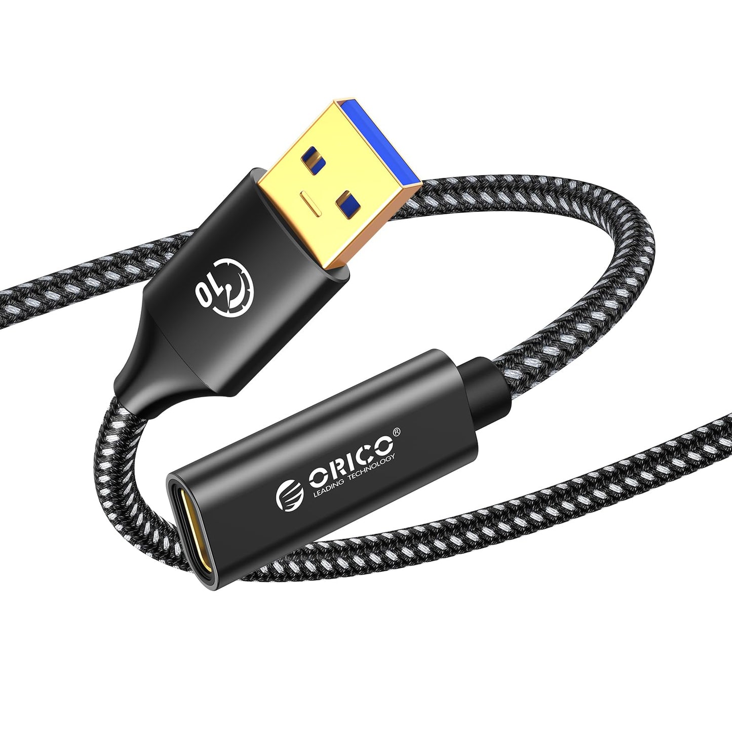 ORICO USB C Female to USB 3.0 Male USB A to 10Gbps USB3.2 Gen 2 Adapter Cable, USB A to USB C Female for USB 3.2 Gen1/USB3.1 Gen2 Compatible with Type-C Phone, Laptop, iPad 1M