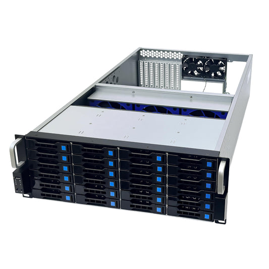 FANTEC 1873 SRC-4240X07 19" 4U 680mm Storage Enclosure (24x SAS/SATA drive bays with 2 status LEDs each, bays for 3.5" and 2.5" drives, USB 2 connection, 2x 80mm fans)