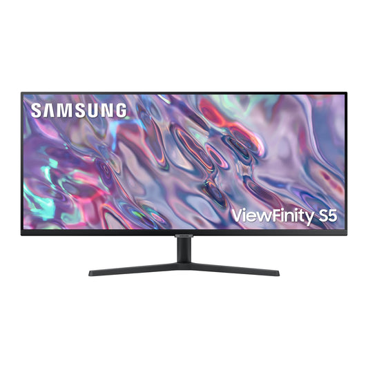 Samsung ViewFinity S50C monitor S34C500GAU, 34 inches, VA panel, Ultra WQHD resolution, Eco Saving Plus, AMD Freesync, HDR10, 5 ms response time, refresh rate 100 Hz, black.