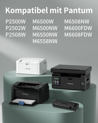 PANTUM PA-210 Original Toner Cartridge Black Laser P2502W P2500W M6500W M6500NW M6508NW M6550NW M6558NW M6800FDW M6808FDW, 1,600 pages