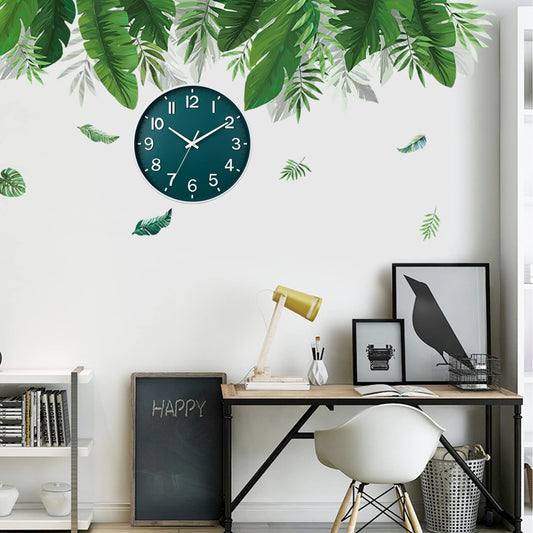 HZDHCLH 30cm Silent Wall Clock with Sweeping Second Hand, Arabic Numerals, No Ticking for Home Decoration Living Room, Kitchen, Office, Bedroom (Dark Green)