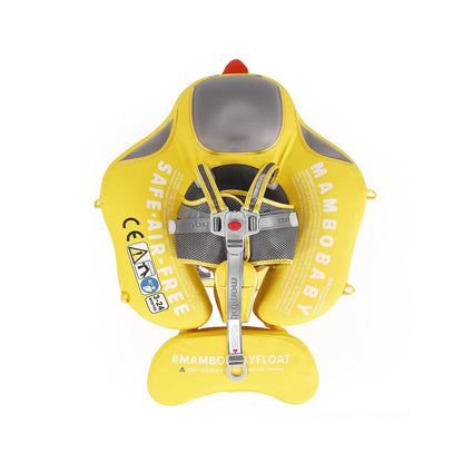 HECCEI Baby Swim Ring, Mambobaby Non-Inflatable Swim Float for Baby, Durable Soft Waterproof Swimming Trainer for Children 3-24 Months.