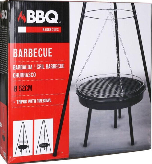RBS24 Three-Legged Grill Swing Grill Black Ø52 cm Height: 151 cm