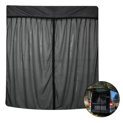 Opaltool Car Insect Net for Ford Transit Custom & Campervans, Magnetic Tailgate Rear Door Insect Screens with 4-Sided Magnets for Camping Privacy Protection.