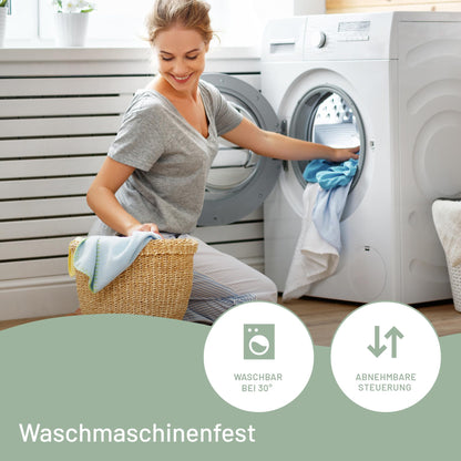 Imetec Adapto Recreo | Electric Heating Pad, 150 x 160 cm, Fast Heating, Customizable Temperature, Hypoallergenic, Quilted, Washable Fabric, Made in Italy, 6 Temperature Settings.