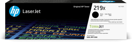 HP 219X Original High Capacity Black LaserJet Toner Cartridge