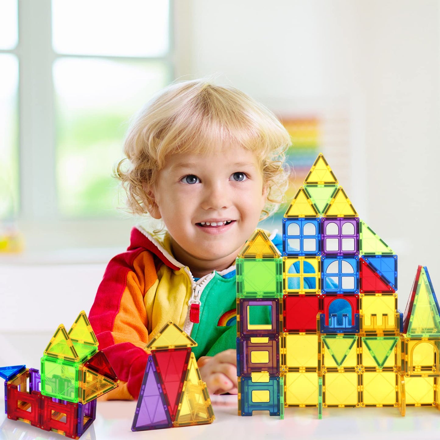 Magblock Magnetic Building Blocks Magnet Toys Magnetic Toy Magnetic Games Children's Toys for Kids Gift Boy Girl 3 4 5 6 7 8 Years Old 70 Pieces