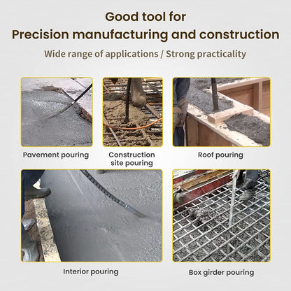 Anbull concrete vibrator, 1300W internal vibrator, bottle vibrator, 2m length concrete compactor, concrete vibrating bottle, mixing shaft speed 4800 rpm, vibration bottle diameter 35mm.