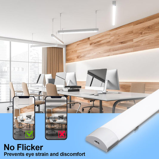 Sunworld LED Moisture-proof luminaire 150cm 8er 4000K Neutral white 48W IP65 Waterproof Tube workshop lamp Tube lamp Complete bath luminaire luminaire for garage cellar office department store.