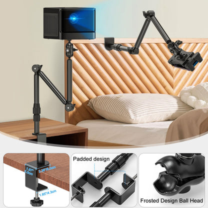 Rodison webcam stand holder, 78.4 cm desk camera mount with 1/4'' screws for DSLR cameras, ring light, projector, Logitech webcam, handycam, GoPro Hero 8 7 6 5.