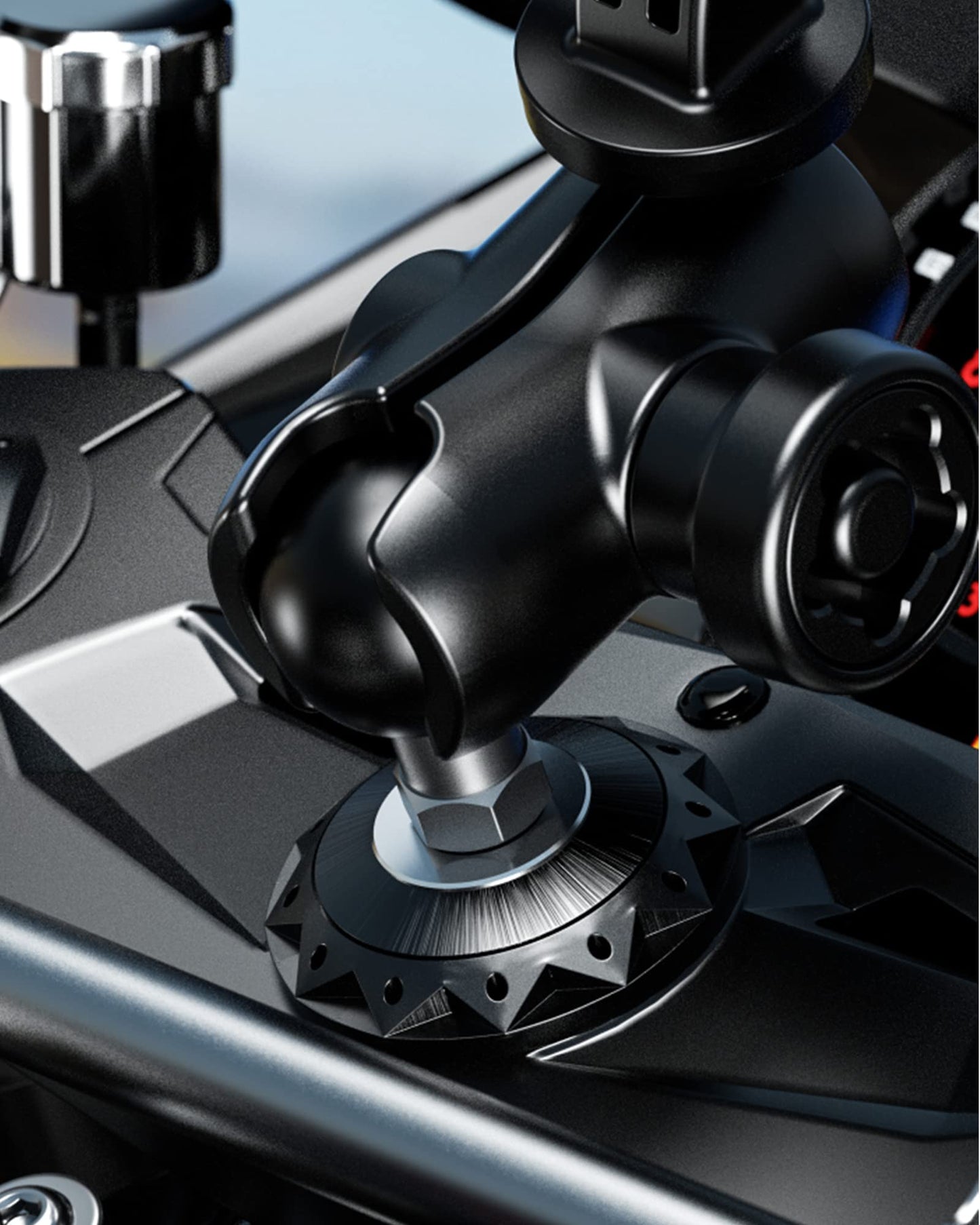 BRCOVAN 2St, 1 inch ball adapter with M10 x 1.25 thread post Compatible with RAM Mounts B Size 1'' ball double socket arm
