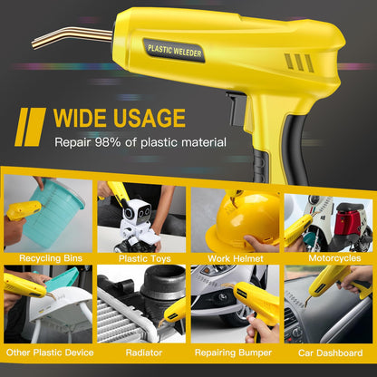 200W 2-in-1 Plastic Welding Machine Auto Bumper Repair Kit with 1000PCS Welding Studs & 56PCS Welding Rods, 220V Plastic Welder Repair kit for fixing plastic parts.
