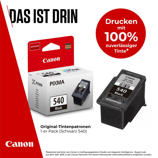 Canon Ink Cartridges - PG-540 Original Printer Cartridge - Prints up to 180 A4 pages (1 x Black Cartridge)