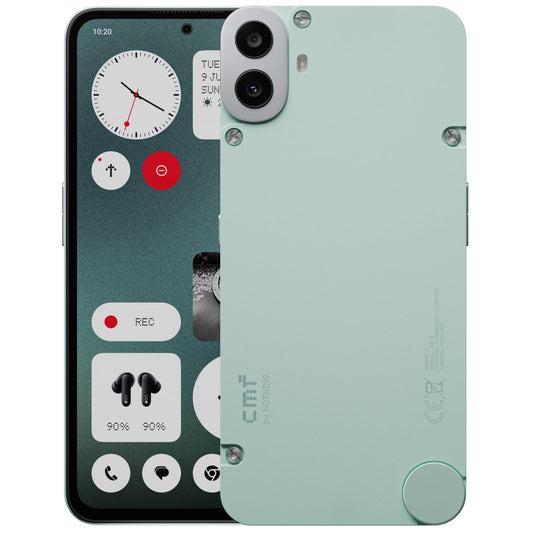 CMF Phone 1 8+128GB - contract-free phone with 50 MP Sony camera on the back with Ultra XDR, 6.67-inch Super AMOLED display, and Nothing OS 2.6 - Light Green.