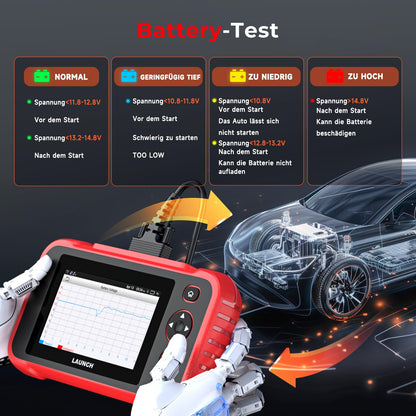 Launch CRP123I V2.0 OBD2 car diagnostic tool, 4 system auto scanner, with oil/EPB/DPF/SAS/BAS/BMS/throttle reset, auto VIN, battery test, lifelong update scan tool.