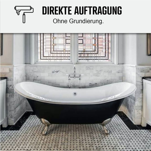 Renovation resin for bathtubs, sinks, enamel, bathrooms - ARCAPOXY BATHTUB RAL 7038 - Agatha Grey - 1 kg (up to 3 m² in 2 coats)