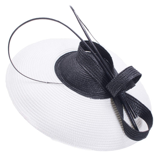 Lawliet Fascinator for women, for weddings, church races, headpiece, T427, white, one size
