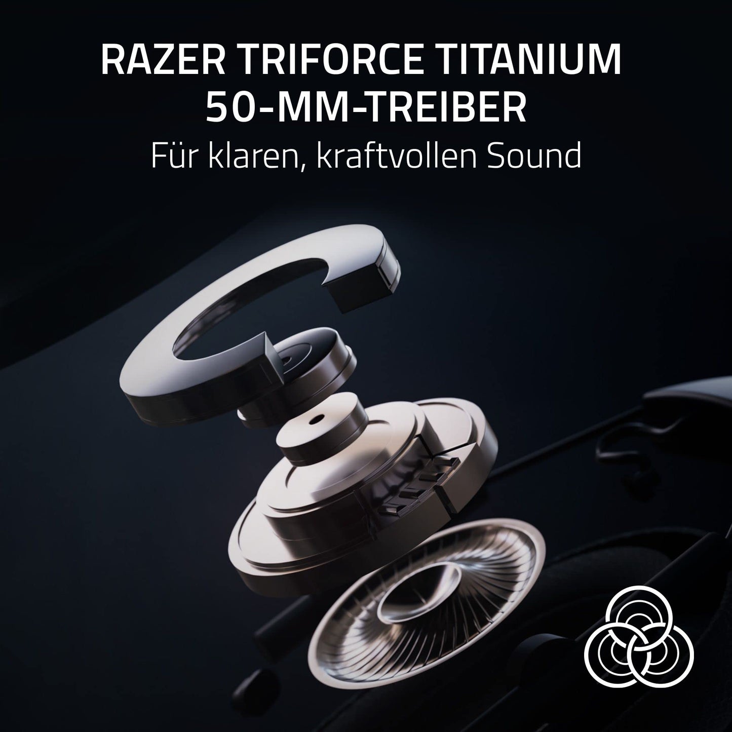 Razer BlackShark V2 Pro (2023) for PC - Wireless premium esports headset (HyperClear Super Wideband Microphone, Triforce Titanium 50mm Drivers, HyperSpeed Wireless Technology, 70 hrs) Black