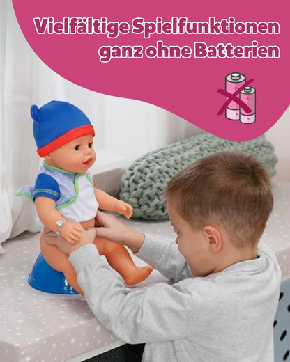 BABY born Jonas - 43cm baby doll - 10 functions including accessories & romper - Works completely without batteries - Suitable for children aged 3 years and up