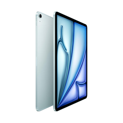 Apple iPad Air 13" with M3 Chip: Apple Intelligence, Liquid Retina Display, 128 GB, 12 MP front/back cameras, WiFi 6E + 5G cellular, Touch ID, all-day battery life – Blue